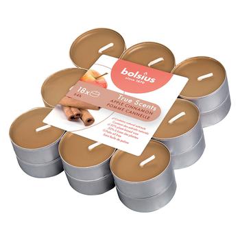 Bolsius True Scents Apple with Cinnamon Candles-Tablets 4g x 18pcs - buy, prices for Tavria V - photo 1