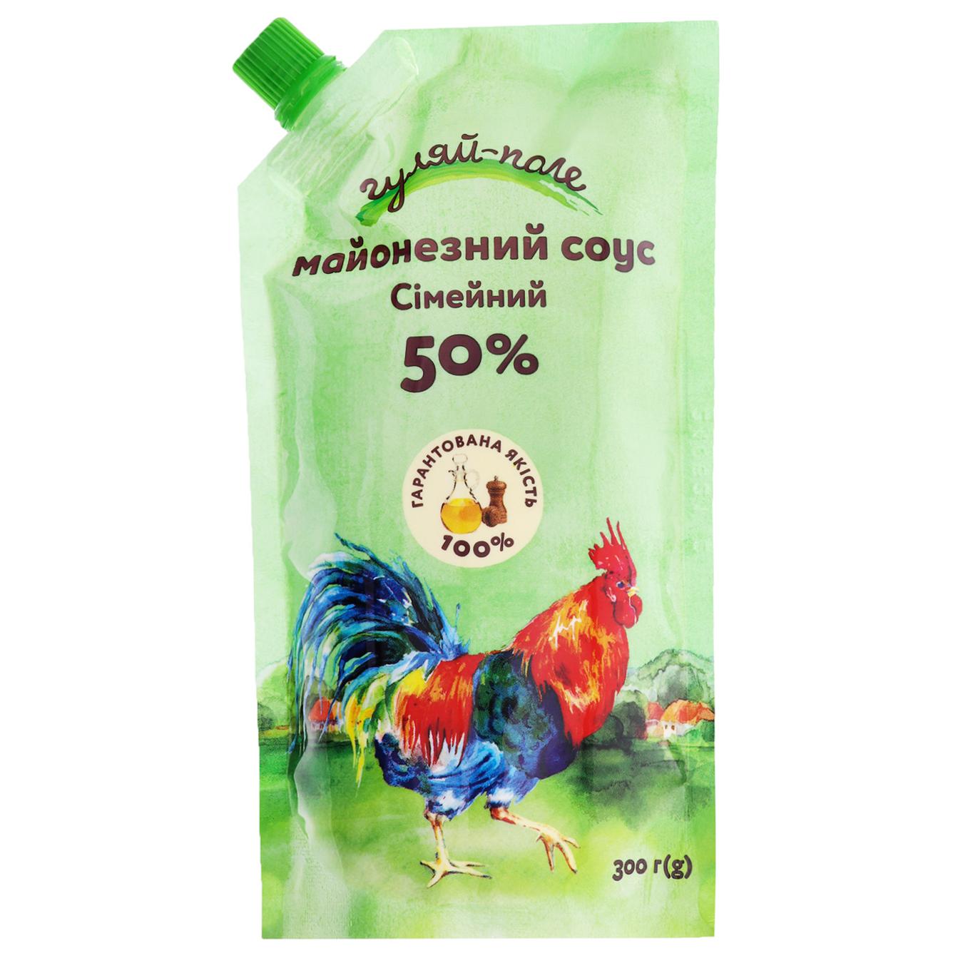 

Майонезный соус Гуляй-поле Семейный 50% 300г