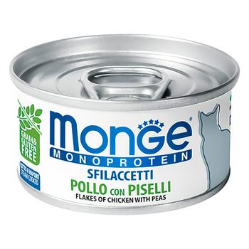 Корм Monge Monoprotein для котів з куркою та горошком 80г - купити, ціни на MasterZoo - фото 1