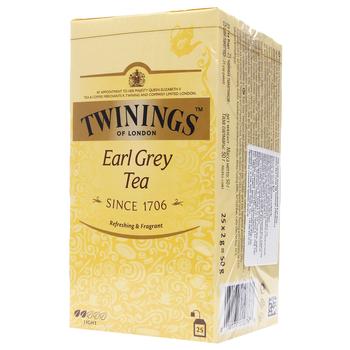 Чай черный Twinings Earl Grey 2г*25шт - купить, цены на - фото 1