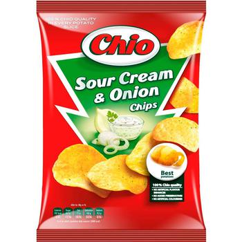 Chio Sour Cream with Onions Chips 75g