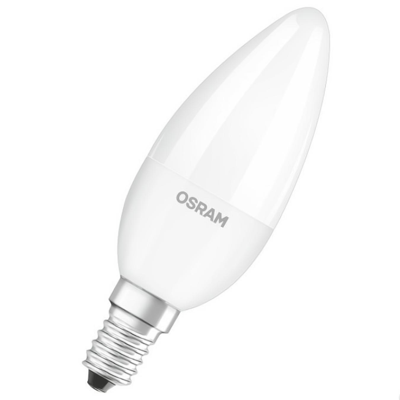

Лампа Osram LED A60 7W E14 4000K свечка матовая