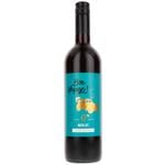 Bon Voyage Merlot Non-alcoholic Semidry Red Wine 0.75l