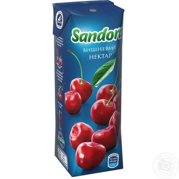 Нектар Sandora вишневий 250мл купити, ціни на МегаМаркет - фото 1