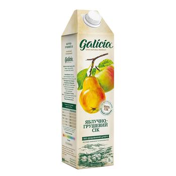 Сок Galicia яблочно-грушевый 1л - купить, цены на Auchan - фото 1