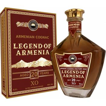 Lehenda Armenii X.O. 20 yrs Brandy 40% 0.5l in box - buy, prices for MegaMarket - photo 1