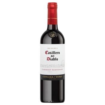 Вино Casillero del Diablo Cabernet Sauvignon красное сухое 13,5% 0,75л - купить, цены на КОСМОС - фото 1