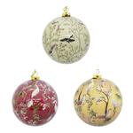 Koopman Flowers with Birds Christmas Ball 8cm