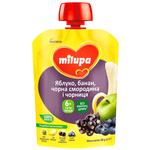 Milupa for children from 6 months apple-banana-black currants-blueberry puree 80g