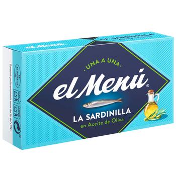 Сардины El Menu средиземноморские в оливковом масле 90г - купить, цены на WINETIME - фото 3