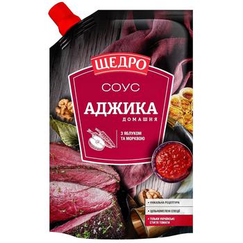 Соус Щедро Аджика домашня 200г - купити, ціни на Cупермаркет "Харків" - фото 1