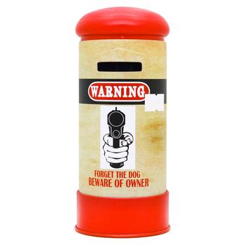 Warning Metal Cylinder Moneybox - buy, prices for - photo 1