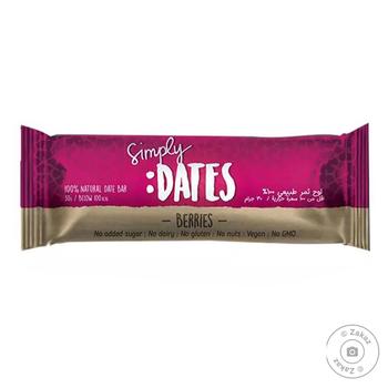 Dates With Berries Date Bar 30g - buy, prices for NOVUS - photo 1