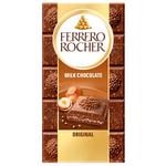 Ferrero Rocher Milk Chocolate with Hazelnuts 90g