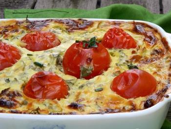 Запіканка з сочевиці з помідорами і беконом - Image