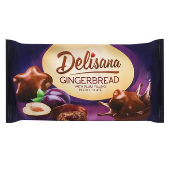 Delisana Ginger Cookies with Plum Filling 200g - buy, prices for COSMOS - photo 1