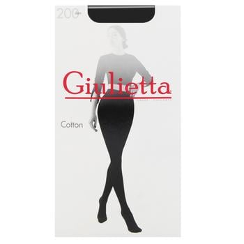 Giulia Cotton 200 Den Women's Tights s.3 Nero