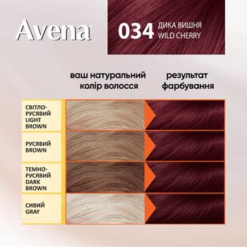 Крем-краска для волос устойчивая AVENA Gloss Color 034 Дикая вишня - купить, цены на - фото 4