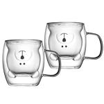 Vittora Animals Cup Set with Double Bottom 2pcs*250ml