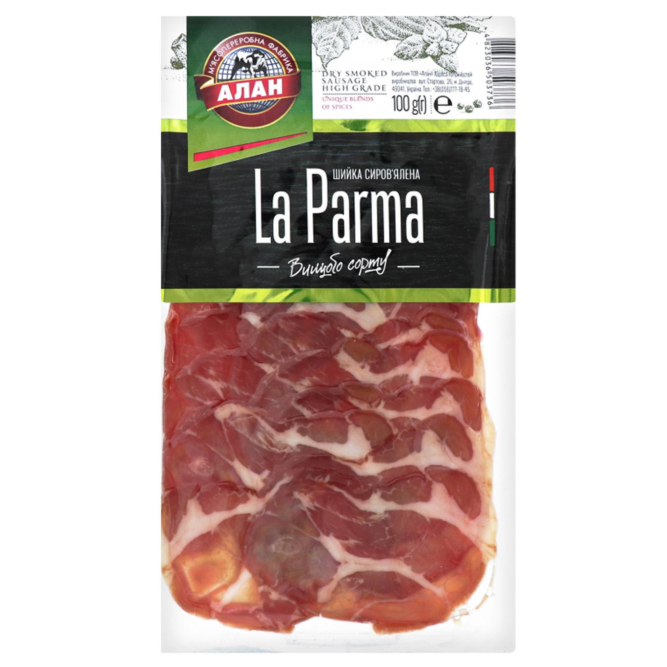 

Шейка Алан La Parma сыровяленая нарезка в/с 100г