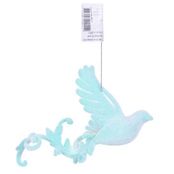 Velvet Fire Bird Christmas Tree Plastic Pendant 9x14cm - buy, prices for - photo 2