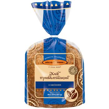 Kyivkhlib Baltic Half Sliced Bread with Seeds 325g - buy, prices for NOVUS - photo 2