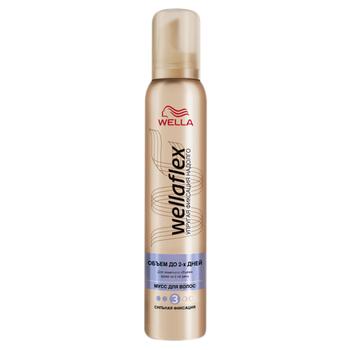 Wella Wellaflex Mousse for Hair Volume up to 2 days Strong Fixation 200ml - buy, prices for MegaMarket - photo 1