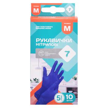 Semerka Household Gloves M 10pcs - buy, prices for COSMOS - photo 1