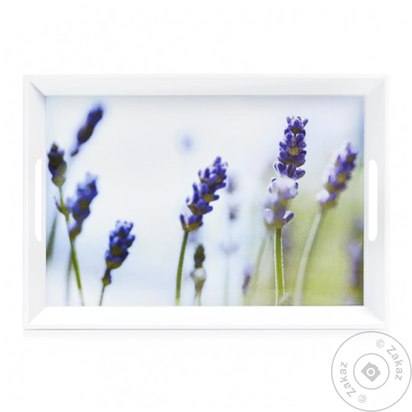 

Поднос Zeller Lavender с ручками прямоугольный 50x35x5см