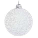 Куля ялинкова Сніг пластикова біла 6см