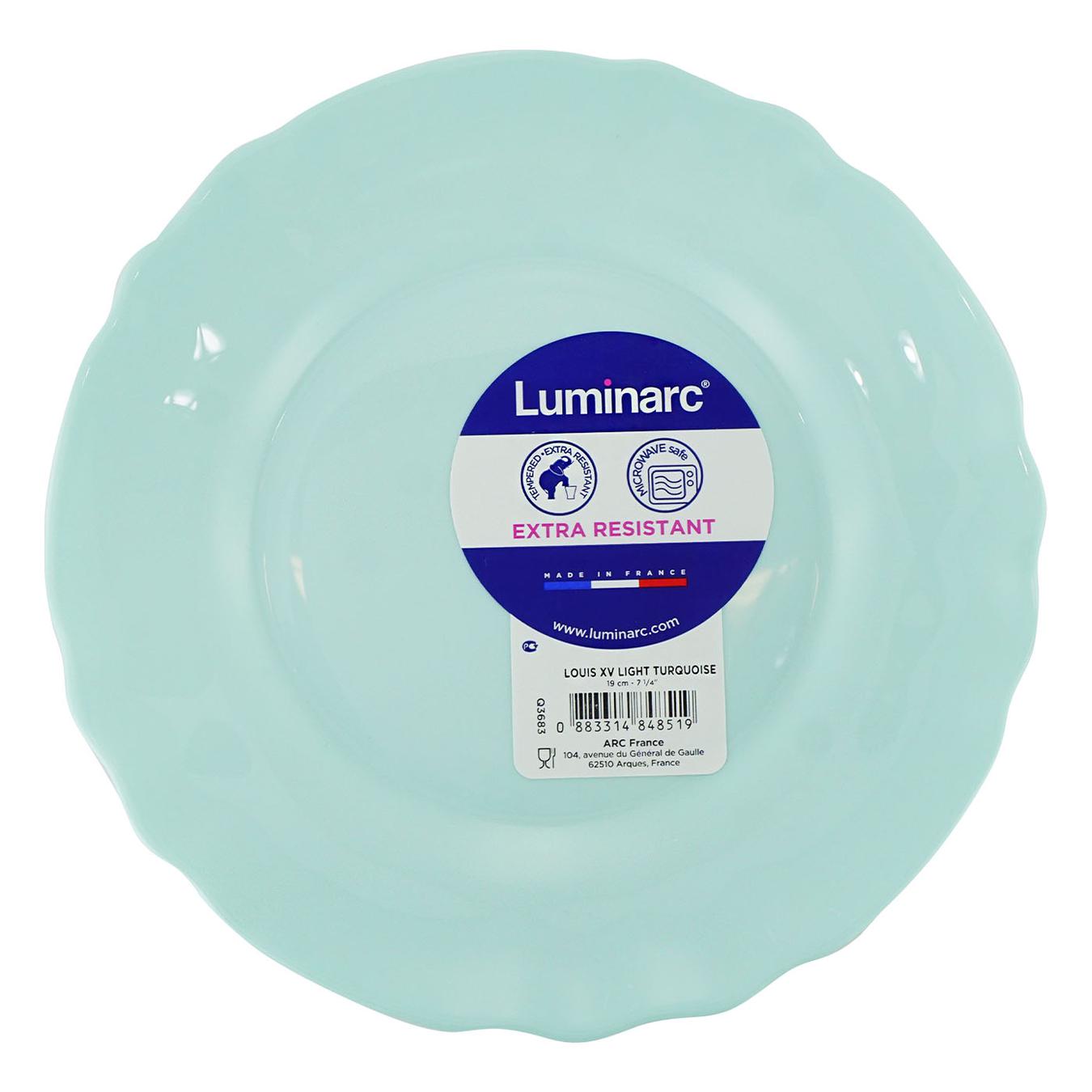 

Тарелка Luminarc Louis XV Light Turquoise десертная 19см