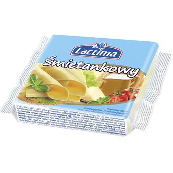 Lactima Creamy Processed Slices Сheese 130g - buy, prices for MegaMarket - photo 1