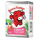 Сир плавлений Весела Корівка Вершковий з шинкою 50% 90г