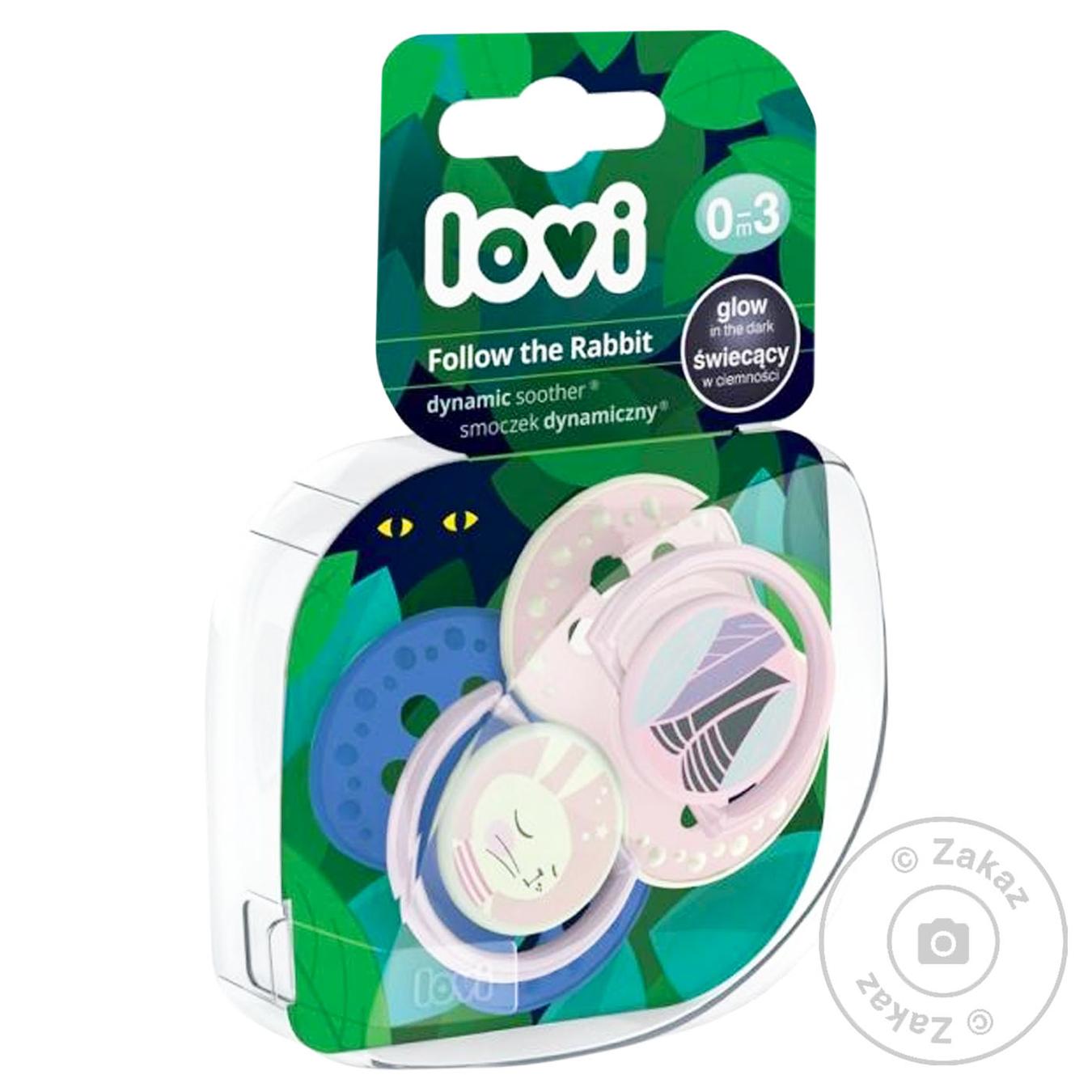 

Пустышка Lovi Following The Rabbit динамическая 0-3мес 2шт