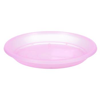 Aleana Pink Transparent Stand Under Drainage Flowerpot 18х13.5cm - buy, prices for Tavria V - photo 1