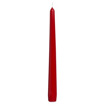 Bolsius Conical Candle 24.5х2.4cm Red Mica