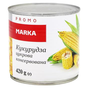 Marka Promo Canned Shugar Corn 420g - buy, prices for NOVUS - photo 1