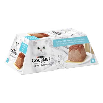 Корм влажный Gourmet Revelations Мусс с тунцом и подливкой для взрослых кошек 57г х 2шт - купить, цены на MasterZoo - фото 3