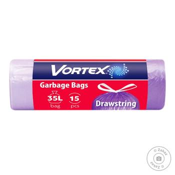 Vortex Standard Trash Bags with Puff 35l 15pcs - buy, prices for Vostorg - photo 1