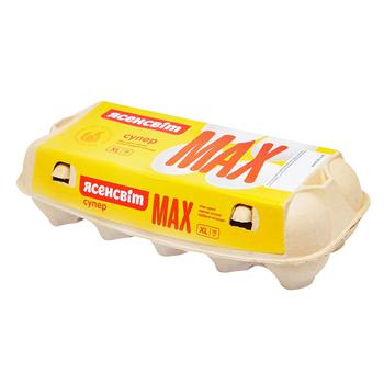 Яйца куриные Ясенсвіт Super Max СВ 10шт - купить, цены на Auchan - фото 1