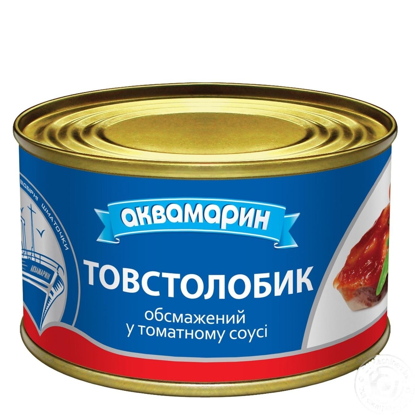 

Толстолобик Аквамарин обжаренный в томатном соусе 230г