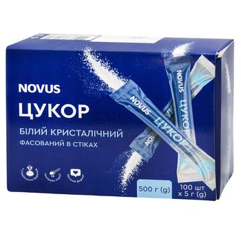 Цукор Novus білий кристалічний порційний 5г*100шт - купити, ціни на NOVUS - фото 1