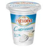 Сметана President 10% 350г