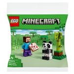 Lego Minecraft Steve and Baby Panda Construction Set