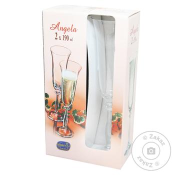 Bohemia Glass Angela For Champagne 190ml 2pcs - buy, prices for - photo 1