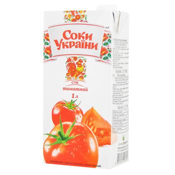 Soky Ukrainy Tomato Juice 1l - buy, prices for Tavria V - photo 1