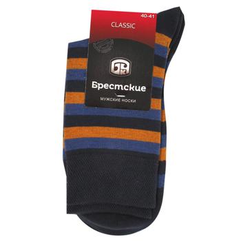 Brestskye Classic Grey-Orange Man's Socks Size 29 - buy, prices for NOVUS - photo 1