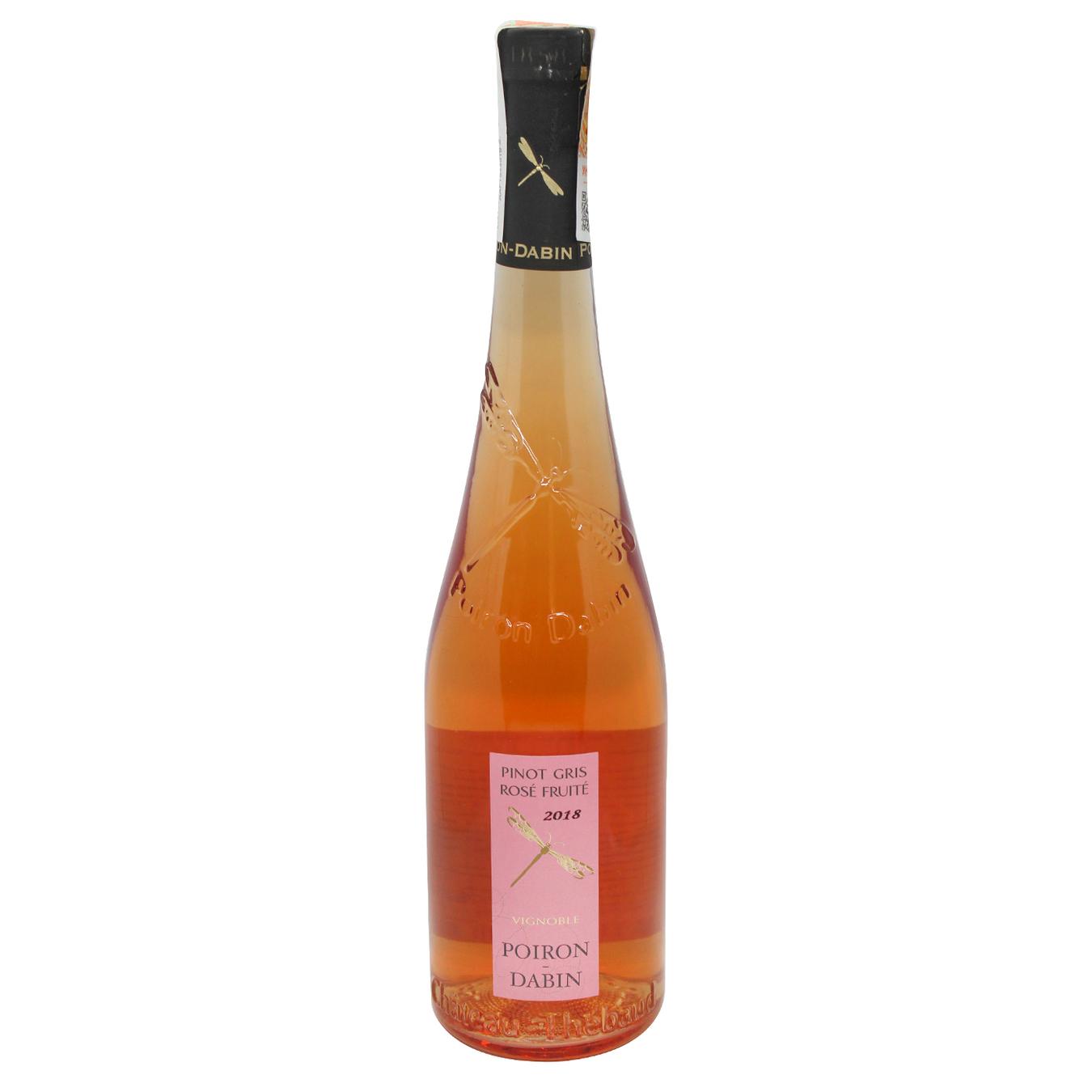 

Вино Poiron Dabin Pinot Gris Rose розовое сухое 12% 0,75л