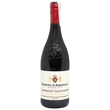Вино Baron dArignac Cabernet Sauvignon красное сухое 12% 0.75л - купить, цены на - фото 1