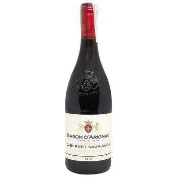 Baron dArignac Cabernet Sauvignon red dry wine 12% 0.75l - buy, prices for Tavria V - photo 1